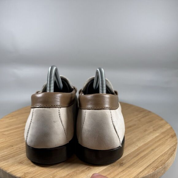 GH Bass Weejuns Ivory Leather Penny Loafers Women's Size 9.5  Preppy - Picture 4 of 8